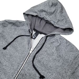 2/$20 H&M Grey & Black Zip Up Jacket Hoodie Top Size: M
